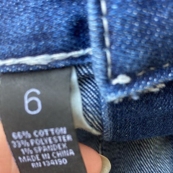 INC Denim Thick Stitch Bermuda Shorts Size 6 - Picture 12 of 12